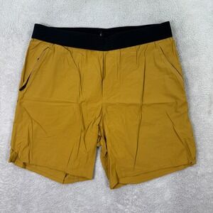 Ten Thousand Tactical Short Men Medium Mustard Yellow 7" Inseam Lined Casual EUC